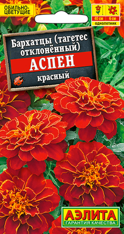 Бархатцы АСПЕН красный