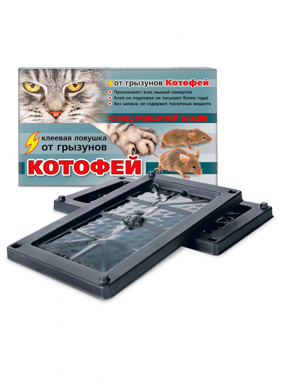 КОТОФЕЙ — КЛЕЕВАЯ ЛОТОК-ЛОВУШКА MAXI