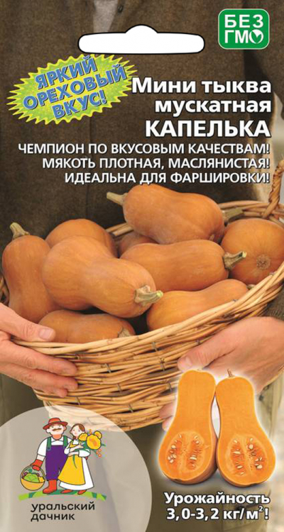 Мини тыква мускатная КАПЕЛЬКА