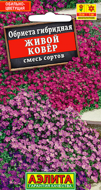Обриета ЖИВОЙ КОВЁР, смесь сортов